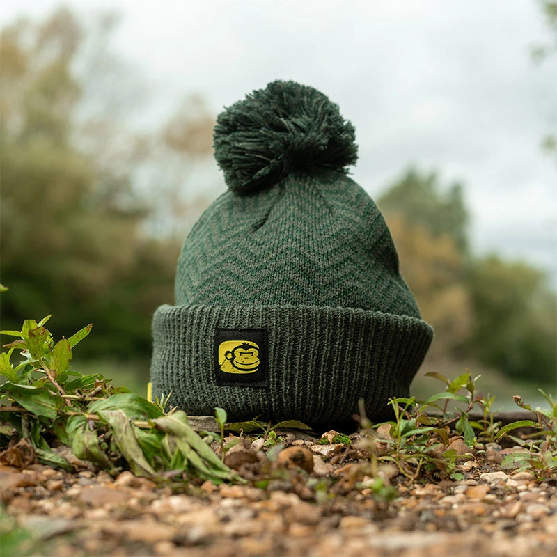 Ridge Monkey APEarel ThermaPro Waterproof Bobble Hat Green